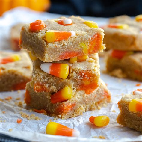 Candy Corn Blondies | Baking the Goods