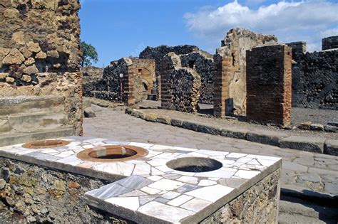 Pompeii thermopolium - Stock Image - C016/7789 - Science Photo Library