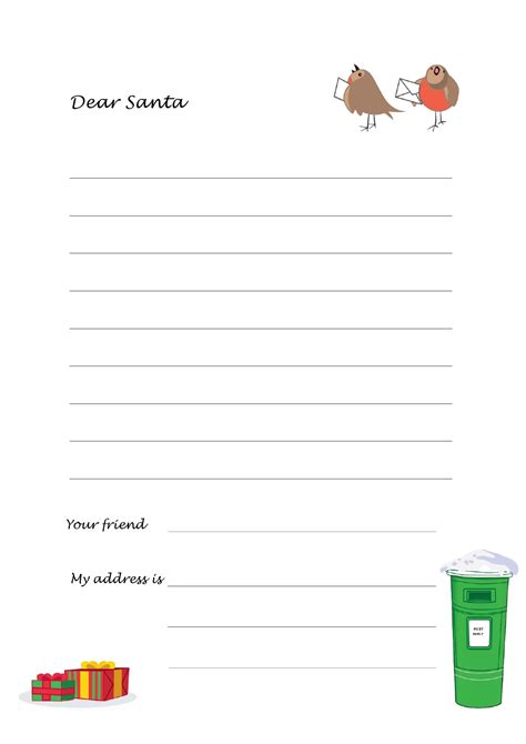 Christmas Letter Template Printable