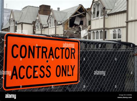 Earthquake damage in Christchurch, New Zealand Stock Photo - Alamy