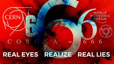 666 | REAL EYES REALIZE REAL LIES | WEF Logo = 666, CERN Logo = 666, Google Chrome Logo = 666 ...