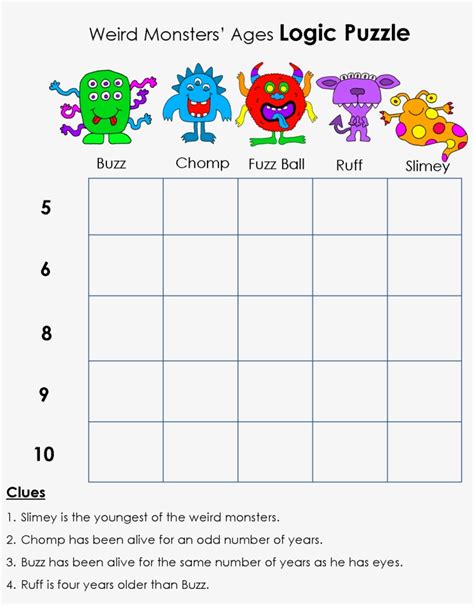 Logic Problems For Kindergarten - makeflowchart.com