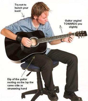 Guitar Lessons and Tips: Holding a guitar the right way