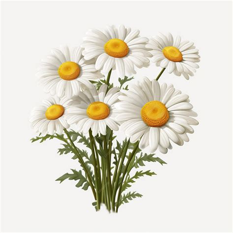 Premium PSD | Chamomile flowers isolated on transparent background