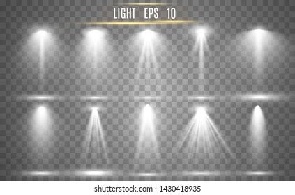 Collection Stage Lighting Catwalk Platform Transparent Stock Vector (Royalty Free) 1430418935 ...