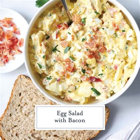 The Best Egg Salad Recipe with Bacon - Savory Experiments