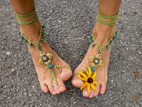 Beach Sandals: Diy Hippie Barefoot Sandals