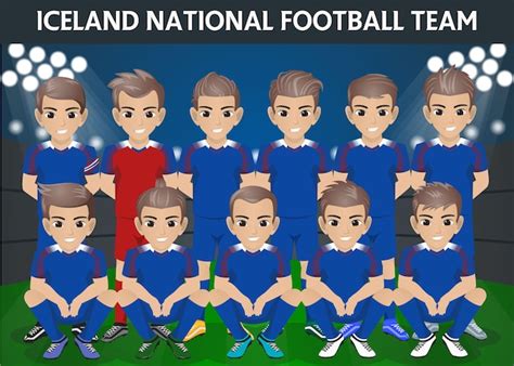 Premium Vector | Iceland national football team