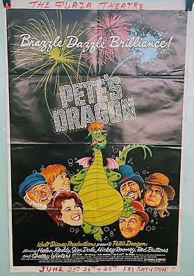 PETE'S DRAGON 1977 Vintage WALT DISNEY ORIGINAL Movie THEATER Used Wall POSTER £12.43 - PicClick UK