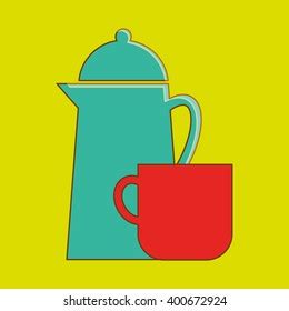 Coffee Shop Design Vector Illustration: vector de stock (libre de regalías) 400672924 | Shutterstock