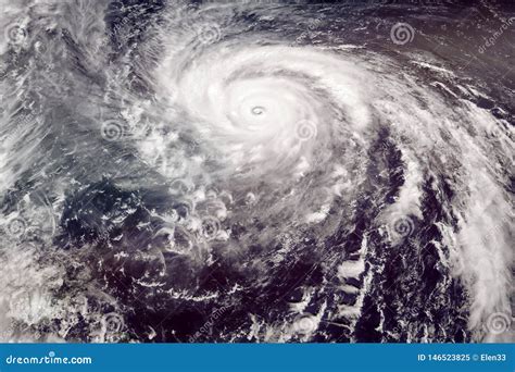 Category 5 Typhoon Satellite View. Stock Image - Image of nature, high: 146523825