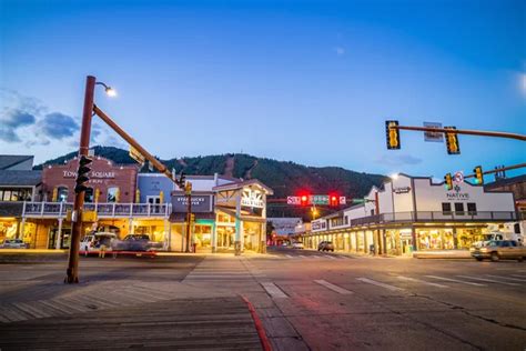 Downtown Jackson Hole in Wyoming USA — Stock Photo © f11photo #121988500