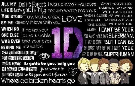 One Direction Lyrics Wallpaper by MysGirl88 on DeviantArt