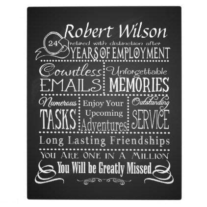 employee retirement gift for boss, long service plaque | Zazzle | Retirement gifts, Personalized ...