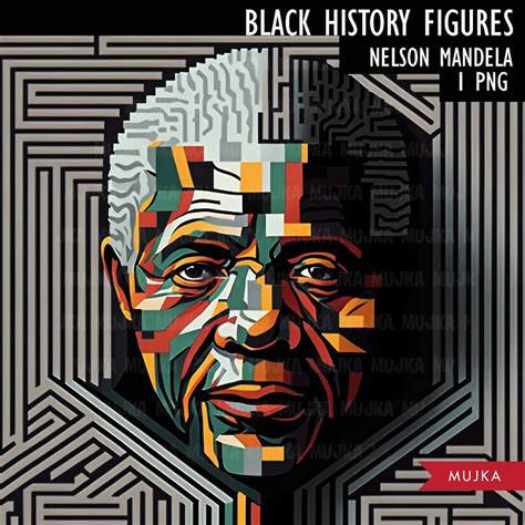 Black History PNG, Nelson Mandela Poster, Black History Cards ...