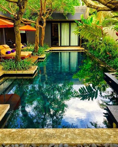 25 Natural Swimming Pool Designs For Your Small Backyard | HomeMydesign