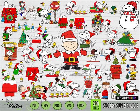 Christmas Bundle Charlie Brown, Peanuts svg, Snoopy png, Merry ...