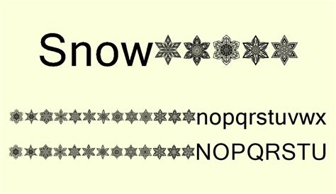 Snowflake free font