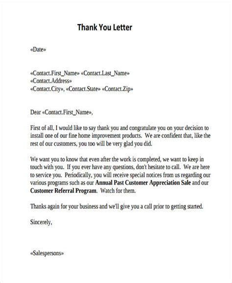 Thank-You Letter - 74+ Examples, Format, PDF