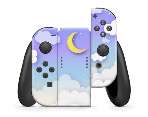 Blue Sky Nintendo Switch Skin Cartoon Clouds Gamers Joycons | Etsy