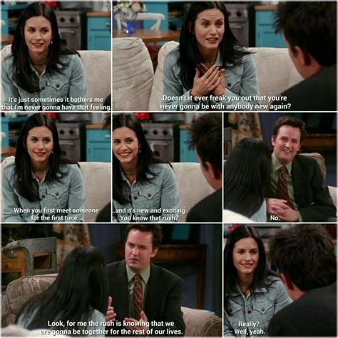 Chandler and Monica | Friends moments, Friends scenes, Friends tv quotes