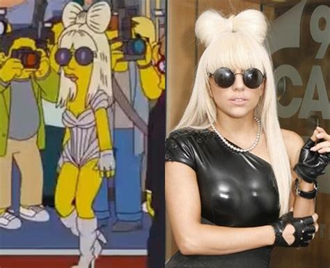 Lady Gaga In The Simpsons - Celebrities And Their Cartoon Counterparts ...