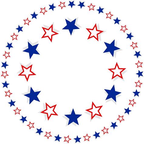 Public Domain Picture | Patriotic star border | ID: 14019709215904 ...