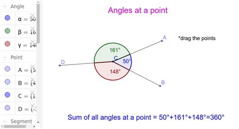 Angles at a point. – GeoGebra