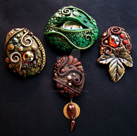 Polymer clay Jewelry 2 by MandarinMoon on DeviantArt