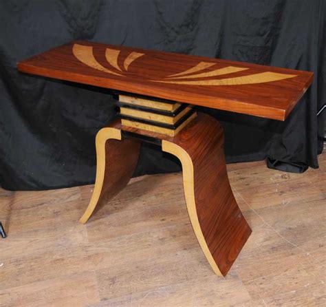 Art Deco Console Table Hall Tables Inlay Modernist Furniture