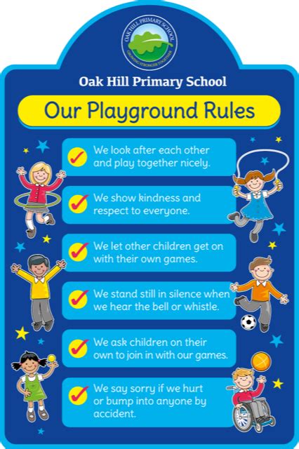 Playground Rules Sign, Arch-top - Customised For Your School