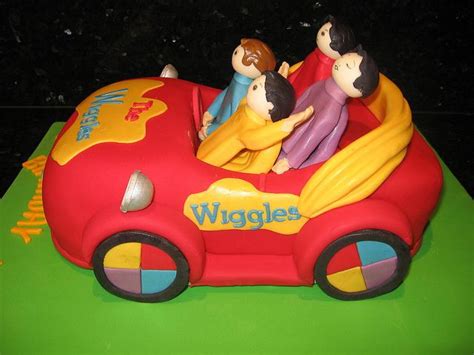 WIGGLES BIG RED CAR CAKE | Car cake, Red car, Wiggles party