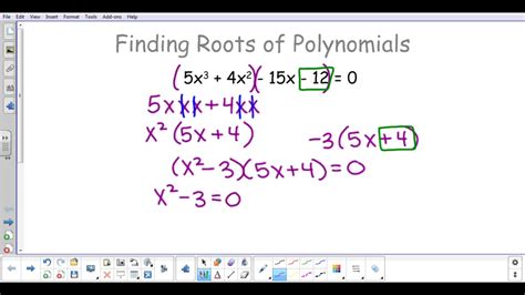 Finding Roots Of Polynomials Worksheets