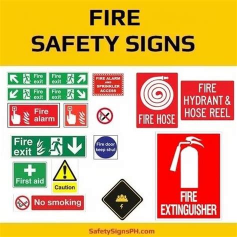 Reflective Aluminium Fire Safety Sign Board, Thickness: 5-10mm at ₹ 200 ...