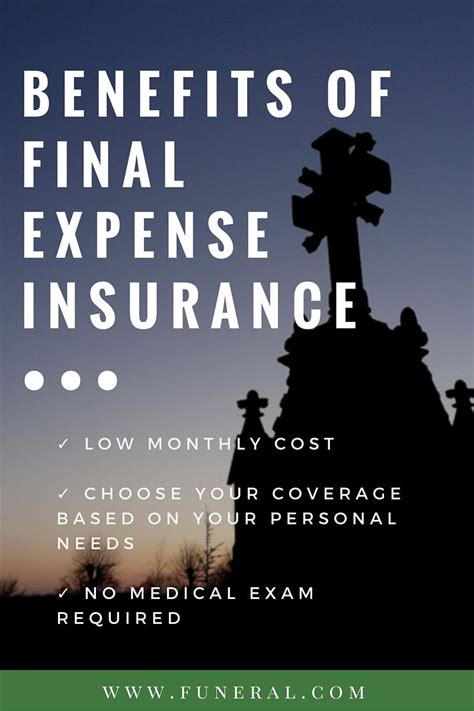 Benefits of Final Expense Insurance | Final expense insurance, Final expense, Final expense life ...