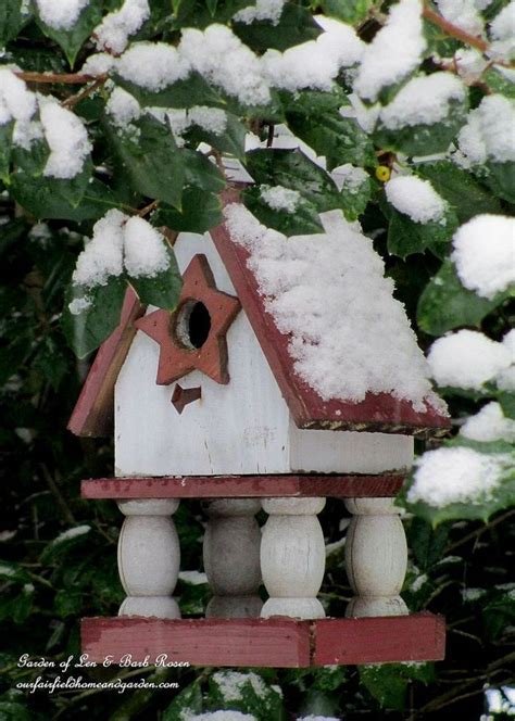 Birdhouses in the Snow | Bird house kits, Bird houses, Bird house