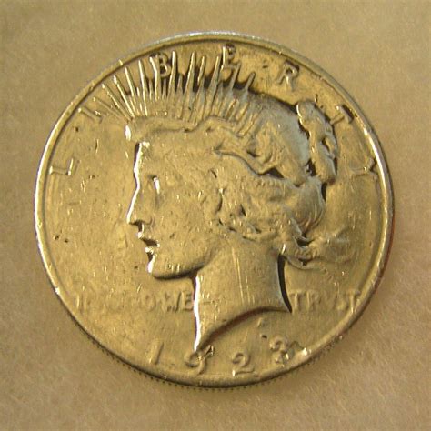 Sold Price: 1923D LADY LIBERTY PEACE SILVER DOLLAR - January 5, 0120 11 ...