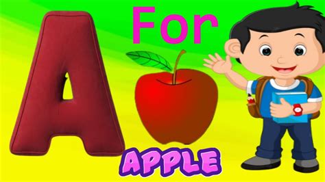 Phonic song for toddlers| A for Apple 🍎|phonics sound of Alphabet A to Z|ABC phonic Rhymes ...