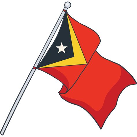 flag of East Timor, timor leste 23435155 PNG