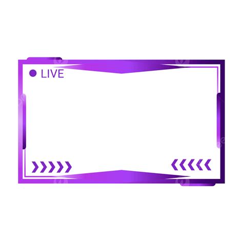 Live Streaming Clipart Vector, Frame Twitch Live Stream, Frame, Gradient Colour, Live Stream PNG ...