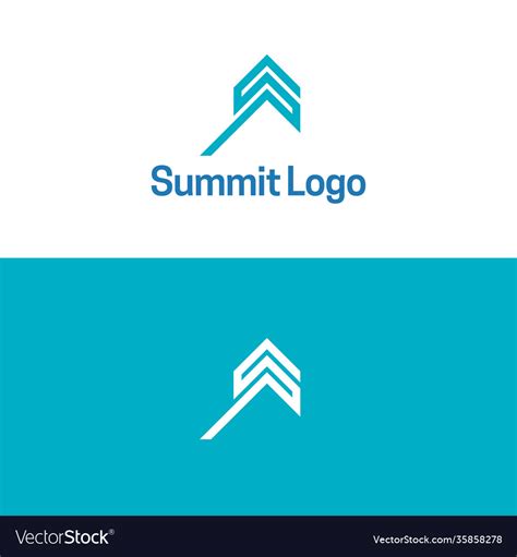 Summit logo and icon Royalty Free Vector Image