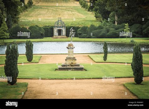 Melbourne Hall & Gardens, Derbyshire, UK. A stately home and 18th century listed gardens Stock ...