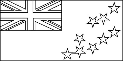 Tuvalu flag coloring picture