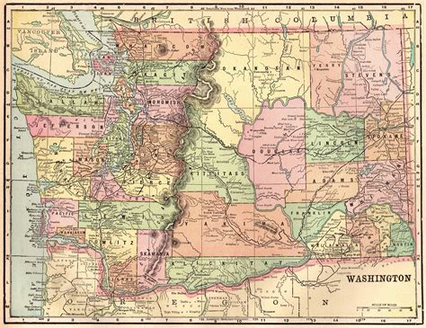 Laminated Map Large Detailed Map Of Washington State - vrogue.co