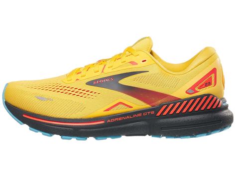 Brooks Adrenaline GTS 23 Men's Shoes Yellow/Iron/Orange | Running Warehouse