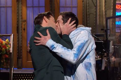 SNL Returns With John Krasinski Sharing a Kiss With Pete Davidson