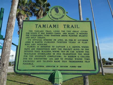 Tamiami Trail Historic Marker | Everglades City, Florida