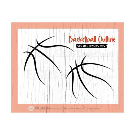 Basketball Line SVG,Basketball Outline,Skeletons,DXF,PNG,Bun - Inspire ...