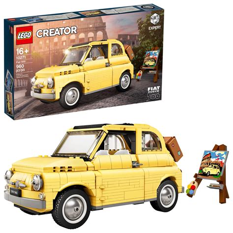 LEGO Creator Expert Fiat 500 10271 Toy Car Building Set for Adults and Fans of Model Kits Sets ...