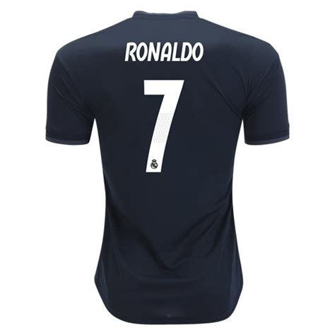 2018/19 Cristiano Ronaldo Jersey Number 7 Away Men's Authentic Real ...